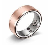 Dpofirs Smart Health Ring, Smart Ring Health Tracker BT 5.1 NFC Sleep Body Temperature Monitoring Step Counter IP68, Sleep Quality Tracker for Birthday Gifts (Gold)