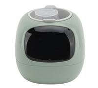 Dpofirs Smart Planter, Clock Calendar Temperature Display Smart Plant Pot Water Light Humidity Sensors Decorative for Birthday Gifts (Green)