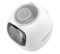 Dpofirs Smart Planter, Clock Calendar Temperature Display Smart Plant Pot Water Light Humidity Sensors Decorative for Birthday Gifts (White)