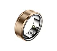Dpofirs Smart Rings for Men & Women, NFC Fitness Tracker Ring with Sleep Body Temperature Monitoring Step Counter Function, IP68 Electronic Gadgets for Video Scrolling Page Flipping (Gold)