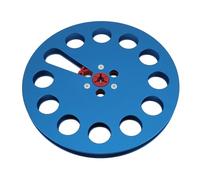 Dpofirs Sound Tape Empty Roll, 1/4 Tom Tape Roll Easy to Install 11 Holes Aluminum Alloy for Rewinding (Blue)