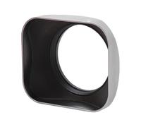 Dpofirs Square Camera Lens Hood, Aluminium Alloy Lens Hood Shade Protector Cover with Cap for SLR Mirror Camera, Ideal for Indoor Outdoor Photography (52mm)