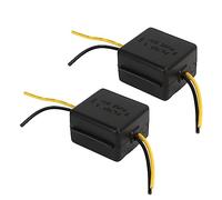 Dpofirs Stereo Power Supply Filter Advanced Material Car Power Filter 12V Interference Proof for Car Amplifiers 2Pcs