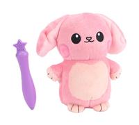 Dpofirs Stuffed Bunny Toy, Glow in The Dark Plush Bunny with LED Drawing Pen for Creative Play