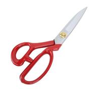 Dpofirs Tailor Scissors Versatile Rustproof Stainless Steel Sewing Scissors Set with Thread for Office Work and School Projects (Red Handle 10 Inch)