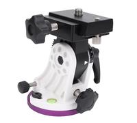 Dpofirs Telescope Latitude Base, Aluminum Alloy Equatorial Wedge, 90 Degree Latitude Adjustment Seat, Telescope Accessory, for Common Tripods (white)