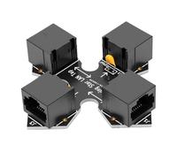 Dpofirs Throwing Star LAN Tap Network Packet Capture Module, Passive Ethernet Monitor with J1 J2 J3 J4 Ports for Traffic Analysis IPTV Monitoring Communication Tool