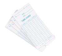 Dpofirs Time Card Dual Sided Clear Layout for Employee Time Tracking in Company 100 Pcs 7.09x3.27in