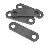 Dpofirs Trailer Spring Shackle Heavy Duty Steel Double Eye Leaf Spring for Balanced Loads Compatibility 3.125in 4PCs for Towing Needs