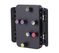 Dpofirs Ukulele Chord Presser, Clamp/Holder On Ukulele Chord Helper Learning Trainer with Color Coded Chords and Ergonomic Silicone Buttons, for Beginners to Play Easily and Enhance Left Hand