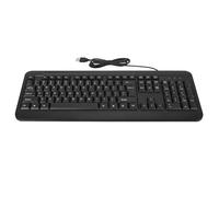 Dpofirs USB Wired Keyboard, 104 Keys Full Size Business Computer Keyboard Silent Typing for OS X PC for Win 10 8 7, Ergonomic Mechanical Keyboard for Office Game, Plug and Play