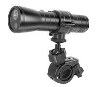 Dpofirs Waterproof Motorcycle Helmet Camera, 1920 X 1080 Flashlight Sports DV with 2200mAh, 120 Wide Angle Bike Motorcycle Sports Helmet Camera for Mountaineering, Cycling