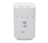 Dpofirs WiFi 6 Wireless Router Portable Access Point for Family Network Sharing 4G LTE CPE Router with SIM Card Slot 300Mbps WAN LAN Interface for Home/Office Use ABS White