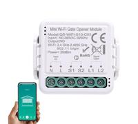 Dpofirs WiFi Gate Opener Module Smart Garage Door Opener Controller with Remote Access Voice Control Timer Function for Family Safety (QS-WIFI-S10-C03)