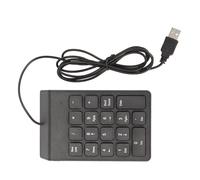 Dpofirs Wired Number Pad, 18 Keys Ergonomic USB Numeric Keypad with Plug and Play Quiet Typing for PC Laptop Desktop (1PC)