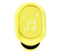 Dpofirs Wireless BT Earbud with Touch Control, BT 5.0, 3H Playtime, IPX4 Sweatproof, Clear Sound, 8mm Dynamic Driver, Lightweight Unilateral Earbud for Calls Music (Yellow)