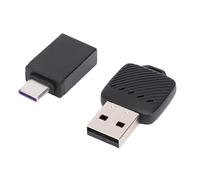 Dpofirs Wireless Car Adapter 2 in 1 for CarPlay and Android Auto, Wired to Wireless Converter, Plug & Play, Auto Connection, Support for Factory Car System