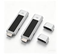 Dpofirs Wireless HDMI Transmitter and Receiver, Wireless HDMI Extender Kit 4K Decode 1080P 60Hz, Portable 2.4G 5G Dual Band for Laptop TV Box Projector Screen Mirroring