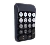 Dpofirs Wireless Number Pad, 18 Key Numeric Keypad Portable Financial Accounting Numpad Keyboard for Home Business Work (Black)