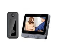 Dpofirs Wireless Video Doorbell with Monitor, 1080P HD 170° Wide Angle Night Vision, 2 Way Audio 1000mAh Battery WiFi 2.4GHz, Easy Installation for Home Security (No Monthly Fee)