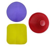 dPois 3 PCS Jar Openers for Arthritis Hands Rubber Jar Gripper Pads Multi-Purpose Reusable Gripper for Most Bottles Square Yellow One Size