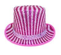 dPois Felt Top Hats Set Head Circumference Deluxe Magician Ringmaster Hats For Adults Halloween Comedy Cos Costume Rose Pink One Size