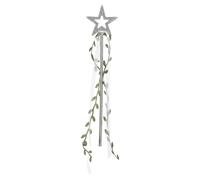 dPois Star Wands, Shiny Rhinestones Fairy Wand Princess Angel Sticks for Birthday Party Halloween Cosplay Silver One Size