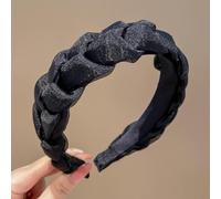 DPPASJOIE High end headband with multiple styles, versatile for daily use as an external hair accessory and face wash(black)