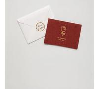 DPPASJOIE Simple greeting card with envelope and sealing sticker, suitable for weddings, parties, birthdays, messages, blessings, etc