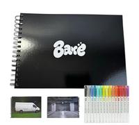 Dpptgh Graffiti Sketchbook:200lb Recycled Paper - No Bleed, Bare Graffiti Sketchbook: 180 Real-World Canvases at Your Fingertips, Graffiti Sketching Book for Any Graffiti Artist and Beginners(1set)