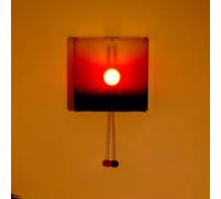 Dpptgh Original Kinetic Sunrise Lamp - Wall Light That Moves with The Sun, Interactive Manual Control Pull Cord Sunset Night Light for Bedroom Living Room, Sunlight Aesthetic Lamp(Style-a)