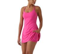 Dpptgh The Ultimate Tummy Control Backless Active Dress -Made for Movement & Easy Bathroom Breaks, Workout Exercise Dress(Rose,XL)