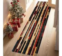 Dppyuxa Abstract Stripes Rug Runners for Hallways Non Slip Modern Line Washable Long Runner Rug Minimalist Plank Kitchen Bedroom Corridor Entryway Floor Mat 60x120cm