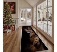 Dppyuxa Animals Dog Non Slip Kitchen Runner RugSketch Canine Washable Rugs Hall Runners for Hallways, Living Room Bedroom Corridor Carpet Cute Puppy Mat 60x240cm