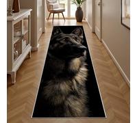 Dppyuxa Animals Dog Non Slip Kitchen Runner RugSketch Canine Washable Rugs Hall Runners for Hallways, Living Room Bedroom Corridor Carpet Cute Puppy Mat 60x240cm