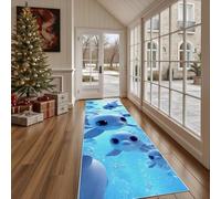 Dppyuxa Animals Dolphin Non Slip Washable Runner Cute Ocean Hallway Rug for Kitchen Bedroom Carpet Runners Indoor Marine Life Animal Entryway Floor Mat 80x240 cm