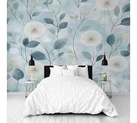 Dppyuxa Botanical Dandelion Mural Photo Wallpaper Floral Leaves Wall Murals for Living Room Bedrooms 400x280 cm Mural Wallpaper Backdrop Wall Interior Decor 3D Effect Murals Restaurant Hallway