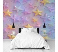 Dppyuxa Cute Star Mural Wallpaper Fantasy Hummingbird Wall Mural 450x315 cm Art Prin Non-Woven Wall Murals Eco-Friendly Photo Wallpaper for Living Room Bedrooms Kitchen Home Decoration