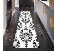 Dppyuxa Horror Monster Rug Runners for Hallways Non Slip Spooky Halloween Washable Long Runner Rug Traditional Symbol Kitchen Bedroom Corridor Entryway Floor Mat 60x120cm