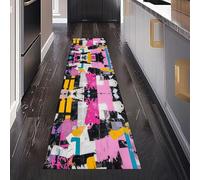 Dppyuxa Horror Monster Rug Runners for Hallways Non Slip Spooky Halloween Washable Long Runner Rug Traditional Symbol Kitchen Bedroom Corridor Entryway Floor Mat 80x300cm