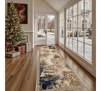 Dppyuxa Nautical Compass Rug Runners for Hallways Non Slip Vintage Map Washable Long Runner Rug Kitchen Bedroom Corridor Adventure Pirate Ship Entryway Floor Mat 80x300cm