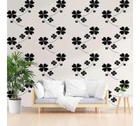 Dppyuxa Plant Four Leaf Clover Mural Wallpaper Simple Art Wall Mural 450x315 cm Art Prin Non-Woven Wall Murals Eco-Friendly Photo Wallpaper for Living Room Bedrooms Kitchen Home