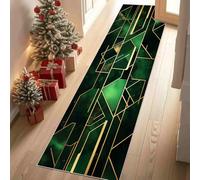 Dppyuxa Rug Runners for Hallways Non Slip Art Deco Line Washable Long Runner Rug Modern Geometric Kitchen Bedroom Corridor Entryway Rugs Luxury Marble Floor Mat 60x120cm