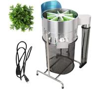 DPQYJPP 18in electric bud leaf trimmer 60w plant cutting machine stainless steel wet trimming with food grade blades for rosemary mint coriander parsley 1050-1250-1450 rpm 6.3 gallon