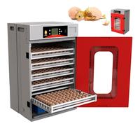 DPQYJPP 400 egg incubator hatcher machine - automatic temperature & humidity control, egg turner & visual window, 3-in-1 poultry hatchery with auto cooling, eggs household & farm use