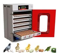 DPQYJPP 400 eggs incubator, for chicken duck poultry,automatic incubator,automatic egg turner with temperature & humidity control, 3-in-1 hatchery with visual window, auto cooling