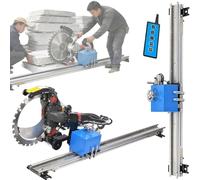 DPQYJPP Professional circular saw guide rail - electric ring concrete cutter saw guide, 150w linear rail automatic cutting, one-button lifting wall bracket rotating rocker, for walls floors 1.5m