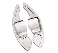 DPQYWTE Car Paddle Shifters Compatible with Seat for Leon 2009-2014 Metal Alloy Steering Wheel Paddle Shifter Extension Interior Mouldings Accessoriy(Silver)