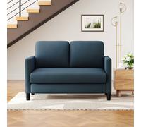 Dprodo 129CM Comfy Teddy Fleece Love Seat Couch, Tool-Free Setup in Blue | Size: 1 Pack Dprodo Blue 1 Pack