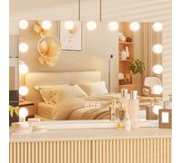 Dprodo 15 Dimmable LED Bulbs Makeup Mirror in White | Size: 1 Pack Dprodo White 1 Pack